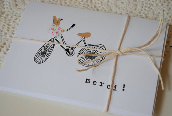 merci bicycle card